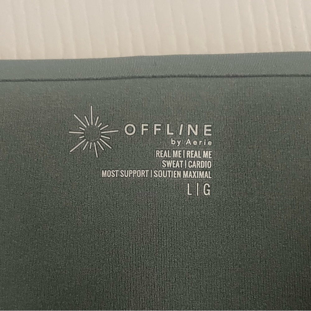 Aerie Green Longline Bra/Crop Top - Picture 5 of 6
